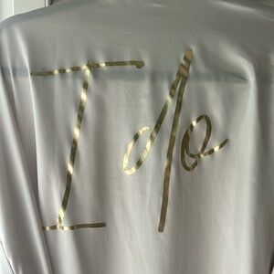 NWOT White “I DO” wedding robe